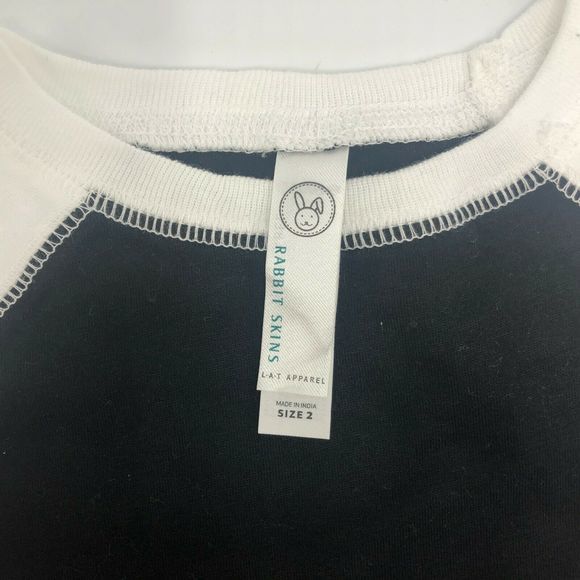 Rabbit Skins Infant Boys‎ T-Shirt Black Top Size 2 - Picture 4 of 6